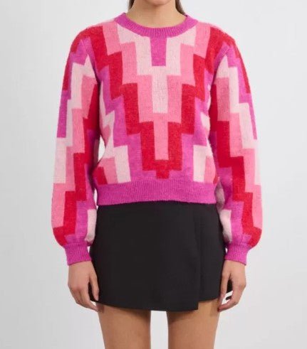 Retro Pop Sweater - Mainstream Boutique