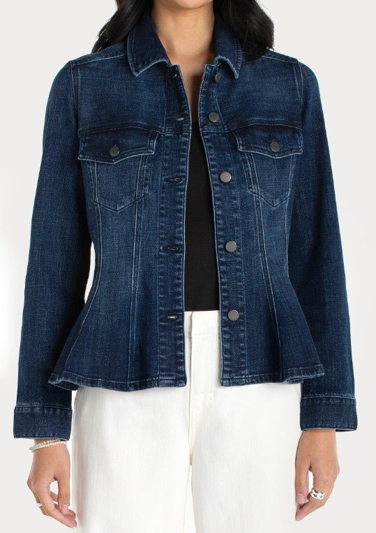 Liverpool Fit And Flare Denim Trucker Jacket - Mainstream Boutique