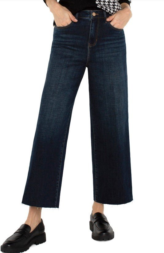 Midnight Muse Crop With Wide Leg Jeans - Mainstream Boutique