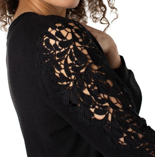 Midnight Lace Whisper Top - Mainstream Boutique