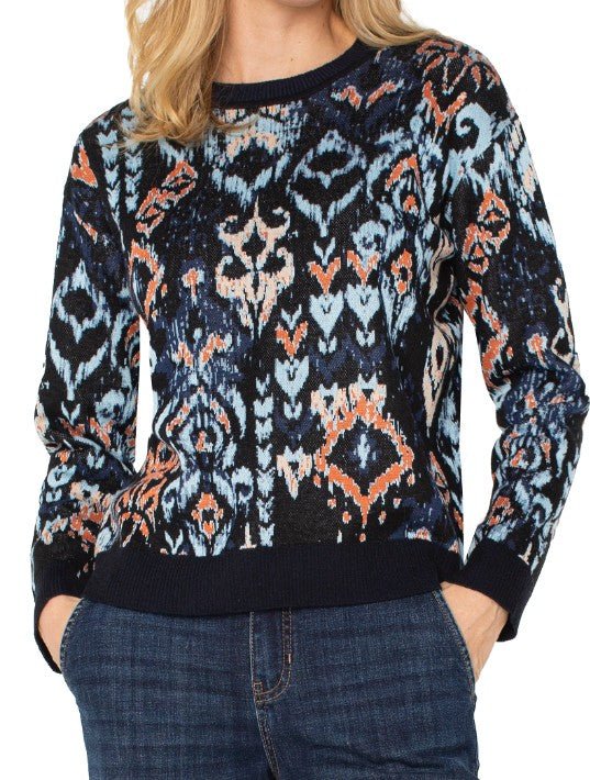 Midnight Mirage Jacquard Sweater - Mainstream Boutique
