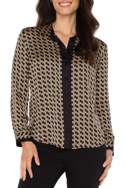 Linked Luxe Button - Up - Mainstream Boutique