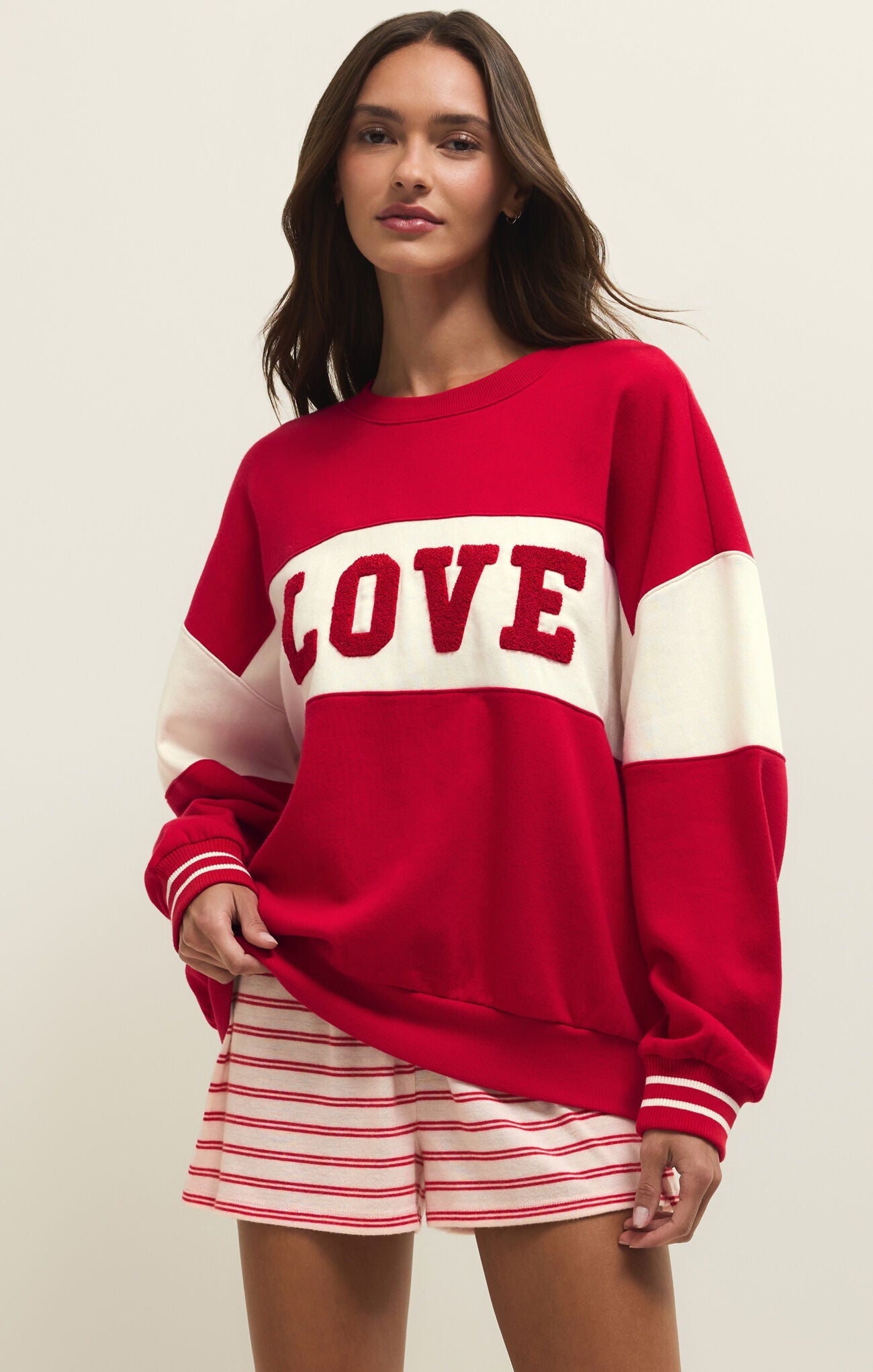 Oversized LOVE Sweatshirt - Mainstream Boutique
