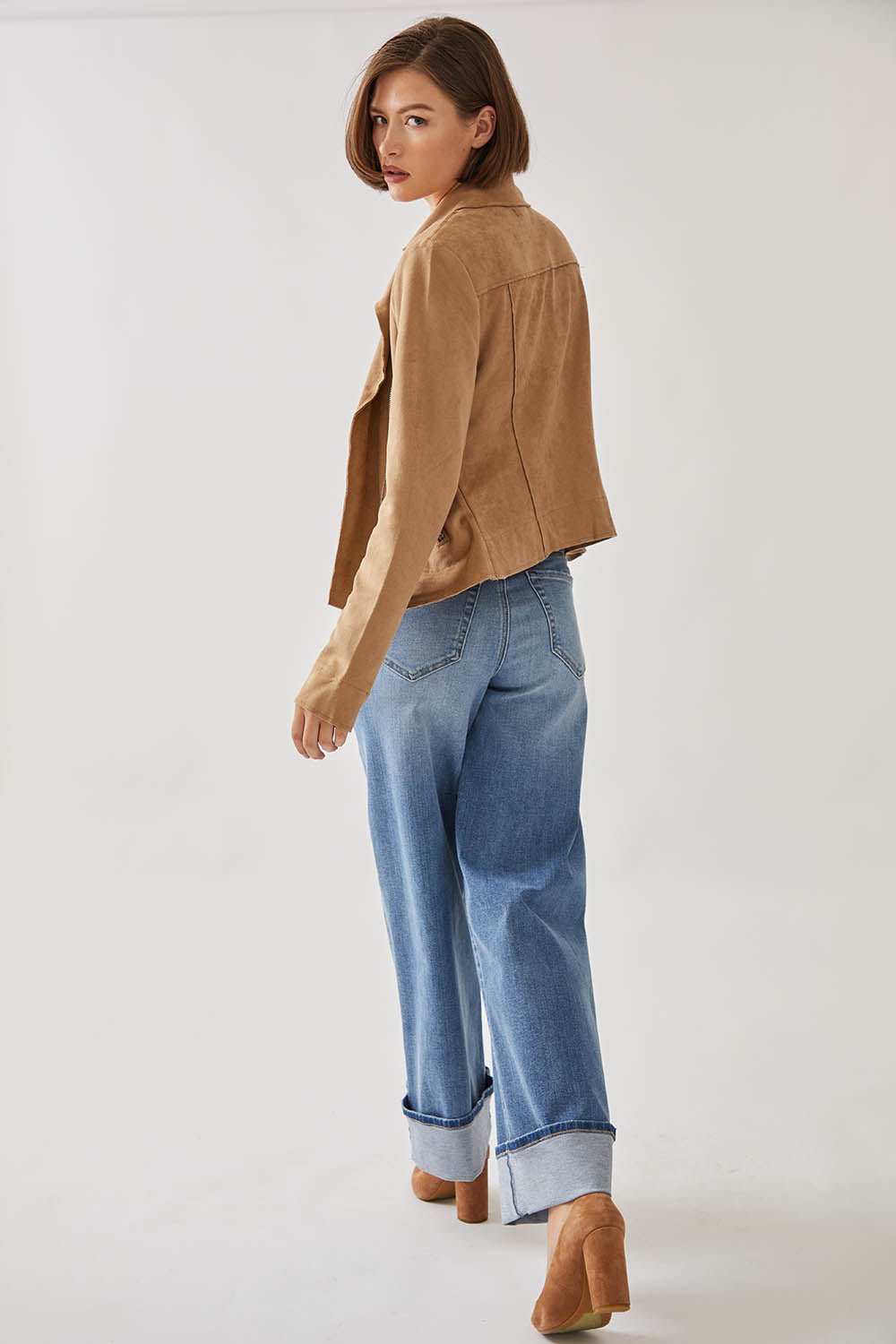 Level99 Tribecca Wide Cuff Jean - Blue Sky - Mainstream Boutique
