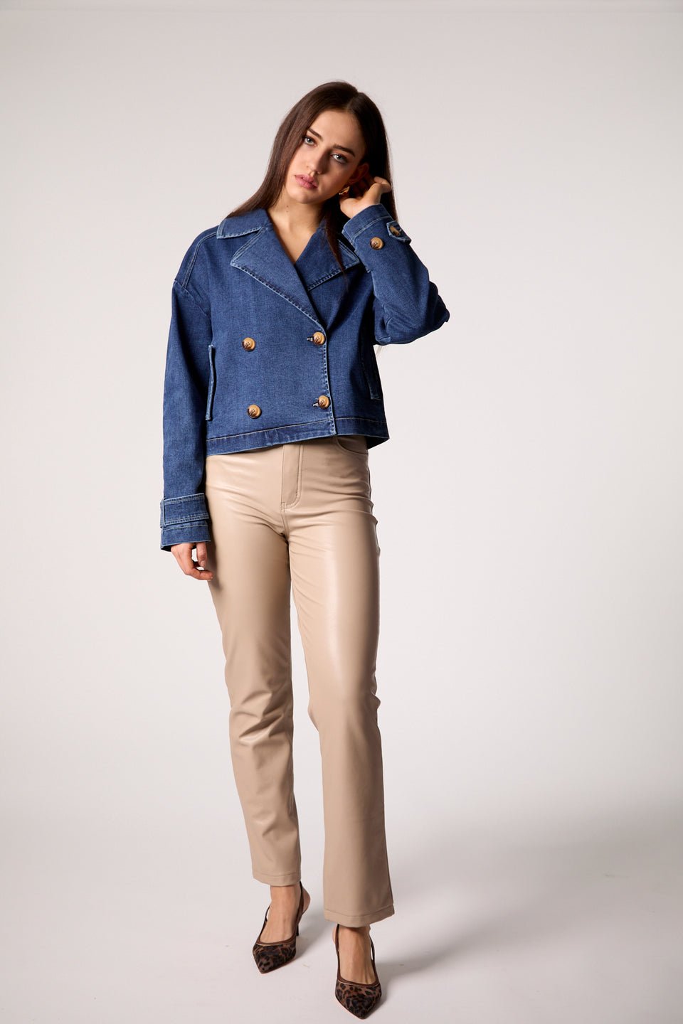 Blue Revival Lana Cropped Trench - Lisbon - Mainstream Boutique