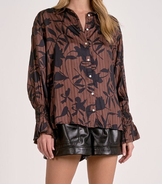 Mocha Muse Blouse - Mainstream Boutique