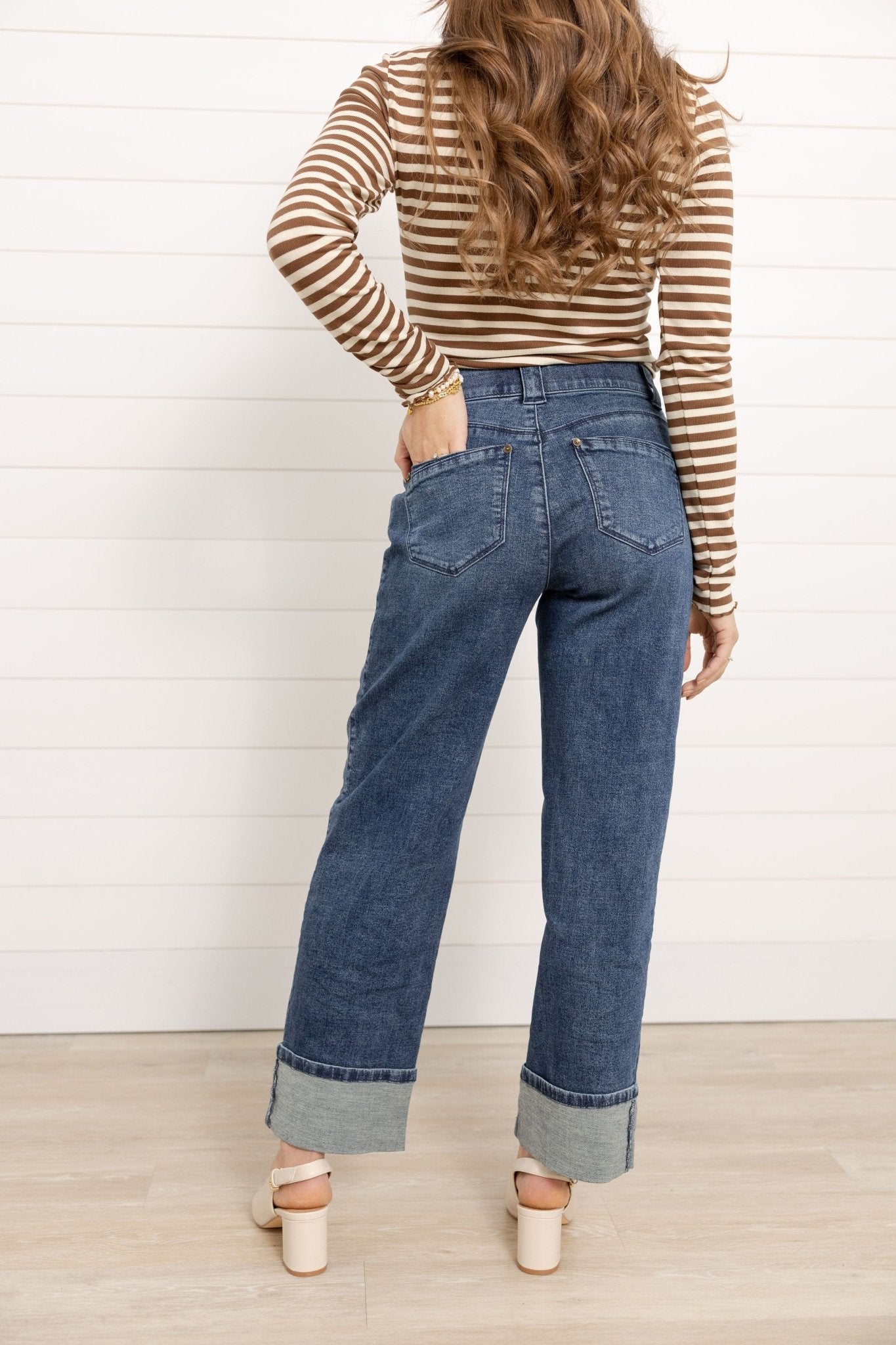 Mac And Me Relaxed Boyfriend W/ Fixed Cuff - Mainstream Boutique