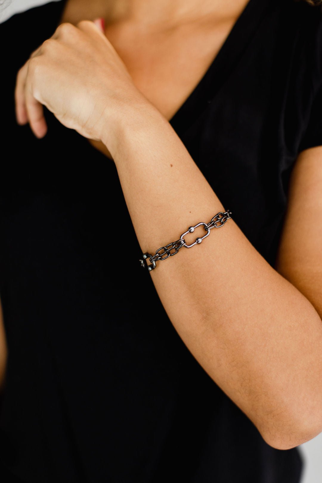 Double Bar Link Bracelet - Mainstream Boutique