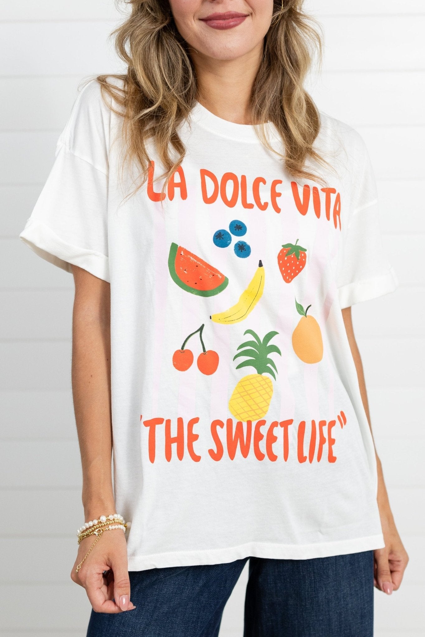 La Dolce Vita Graphic Tee - Mainstream Boutique