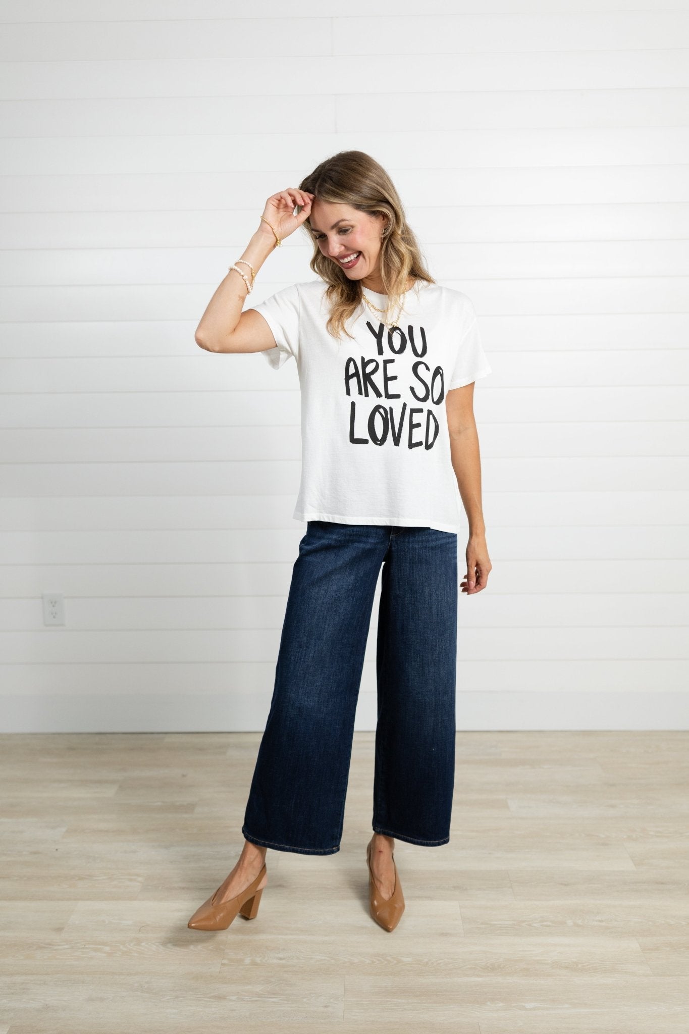 You Are So Loved Paint Brush Graphic Tee - Mainstream Boutique