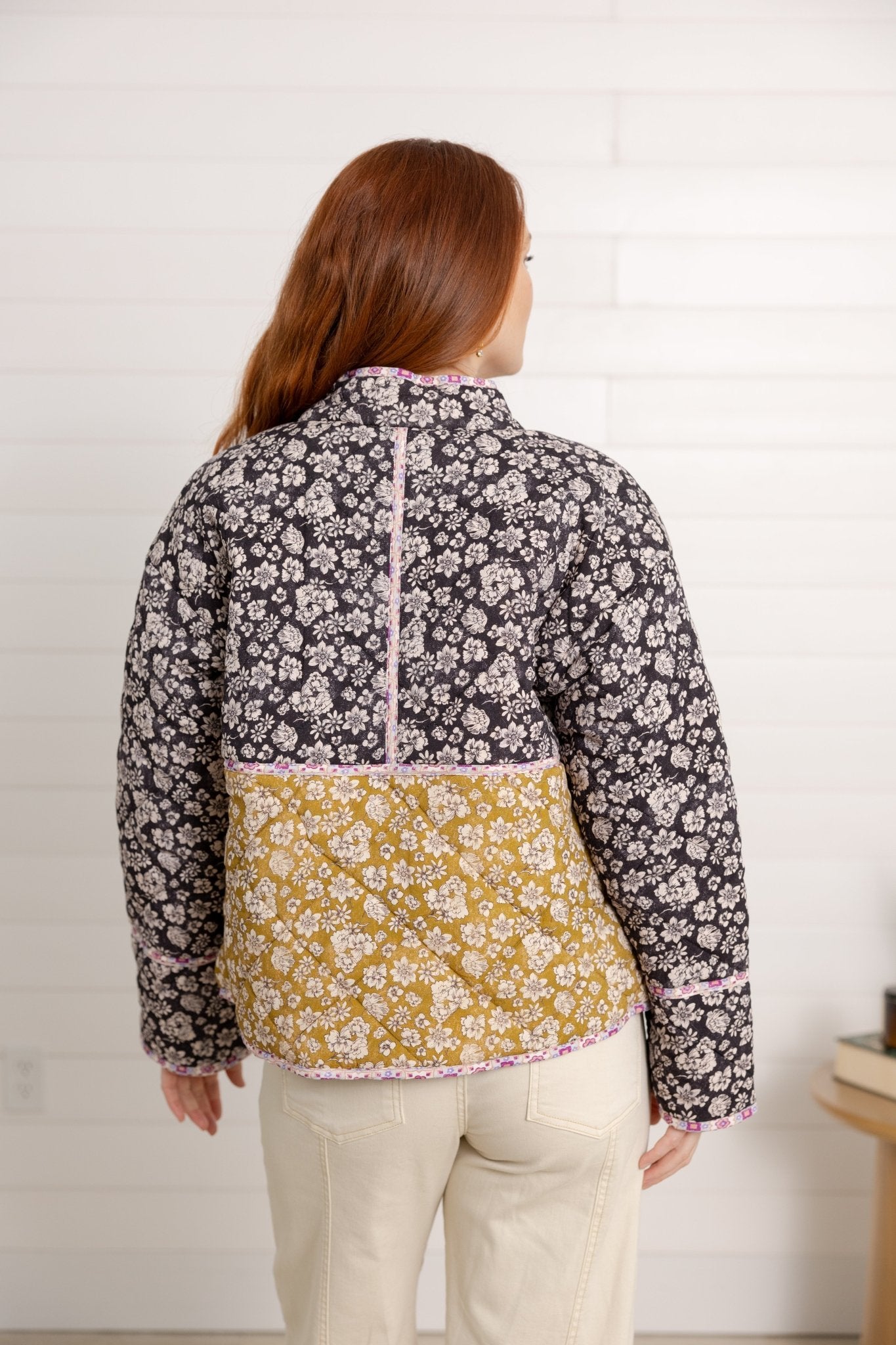 Mixed Media Quilted Jacket - Mainstream Boutique