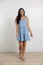 Mac & Me Tie Shoulder Knit Dress