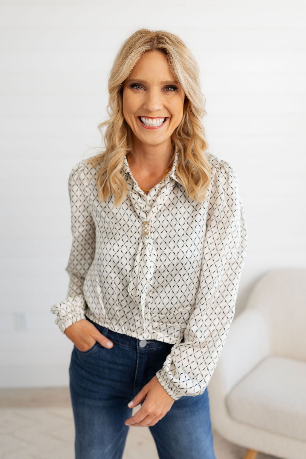 SCARF BLOUSE - Mainstream Boutique