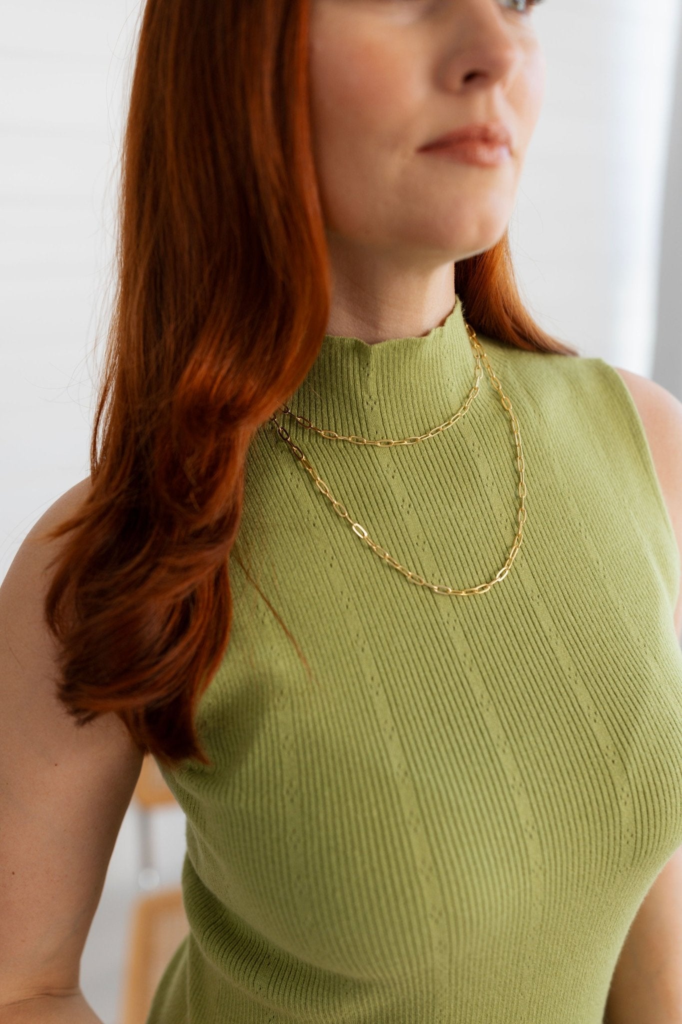 MB Lay - Flat Textured Mock Neck - Mainstream Boutique