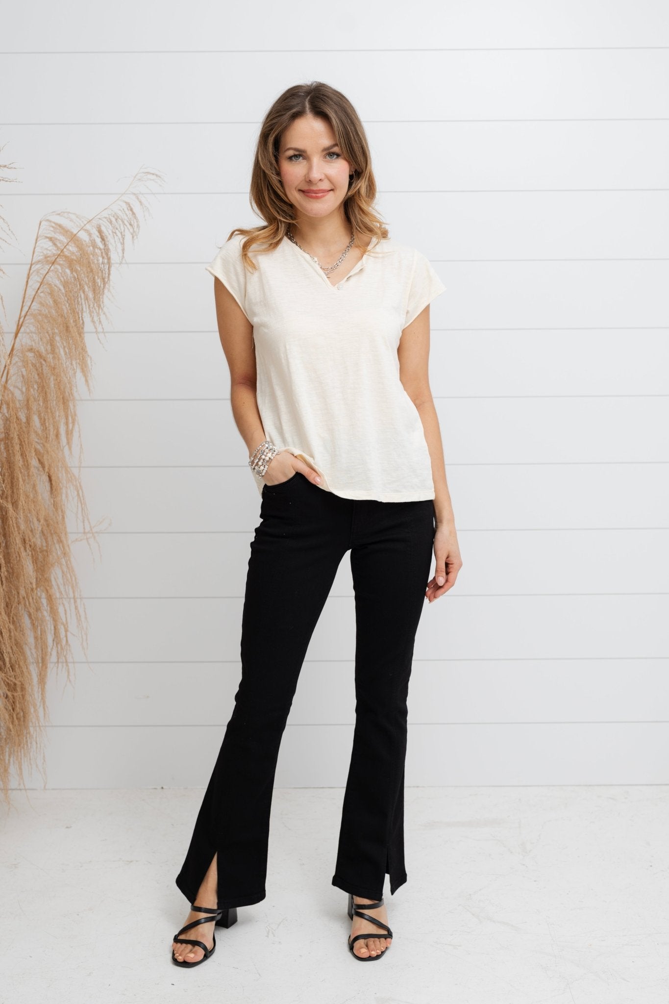 Everyday Micro Boot With Front Slit - Mainstream Boutique