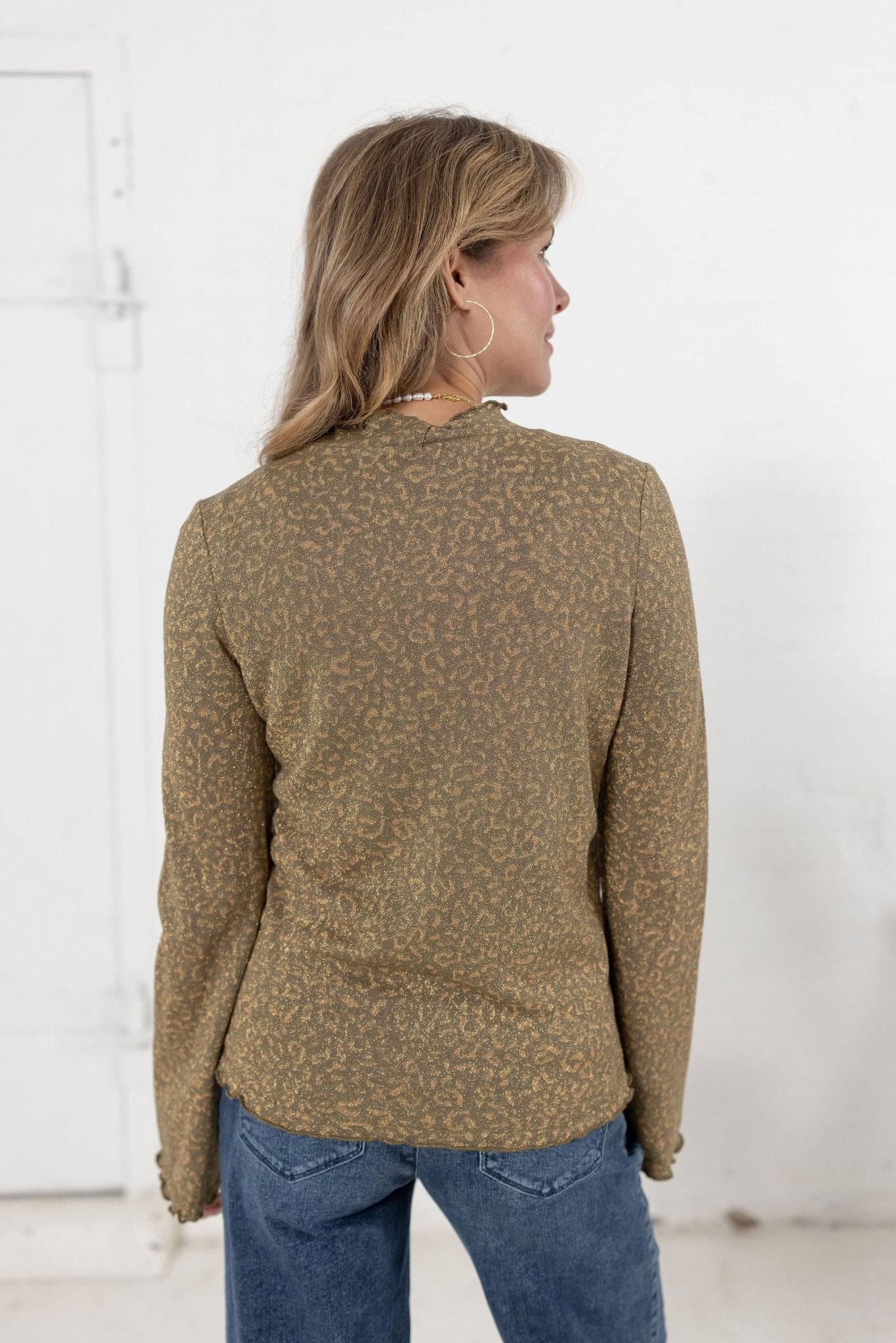 Long Bell Sleeve Lettuce Edge Top - Mainstream Boutique