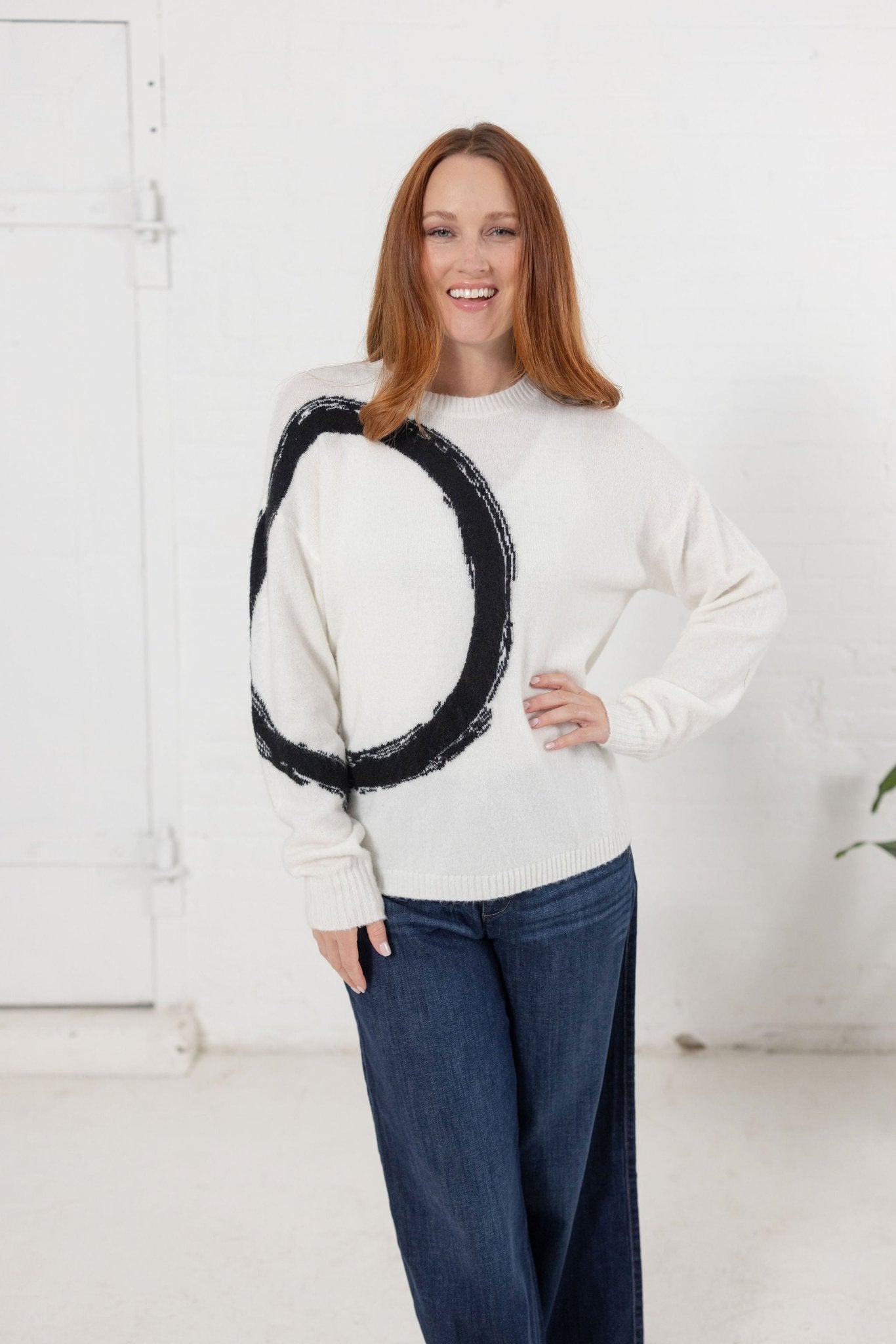 Circle Crewneck Sweater - Mainstream Boutique