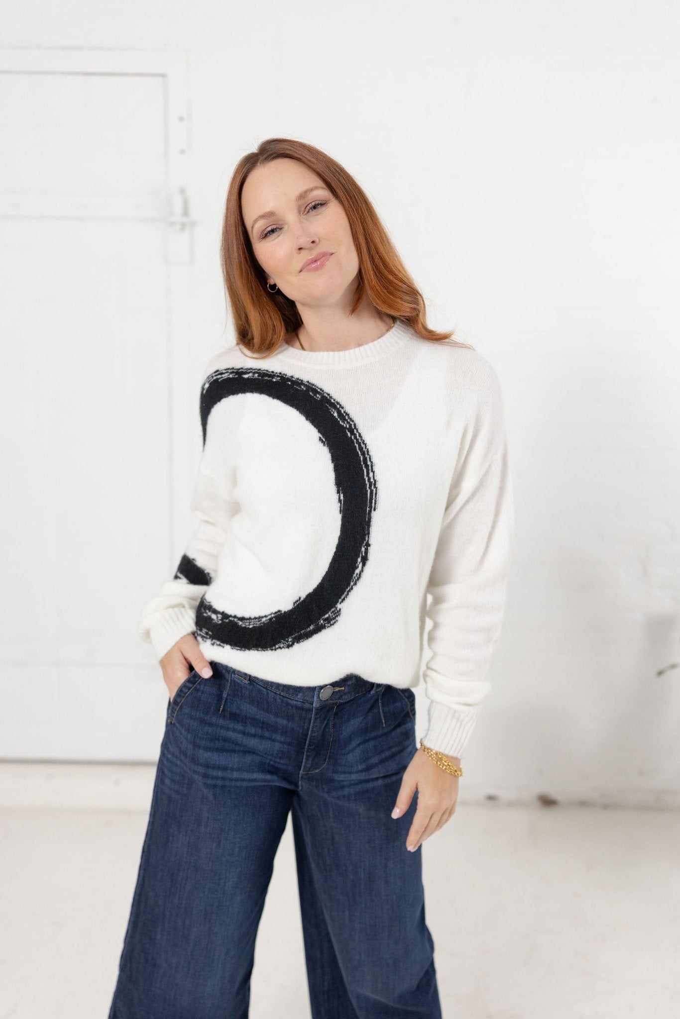 Circle Crewneck Sweater - Mainstream Boutique