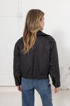 Cropped Reversible Jacket W/ Oversized Patch Pockets - Mainstream Boutique