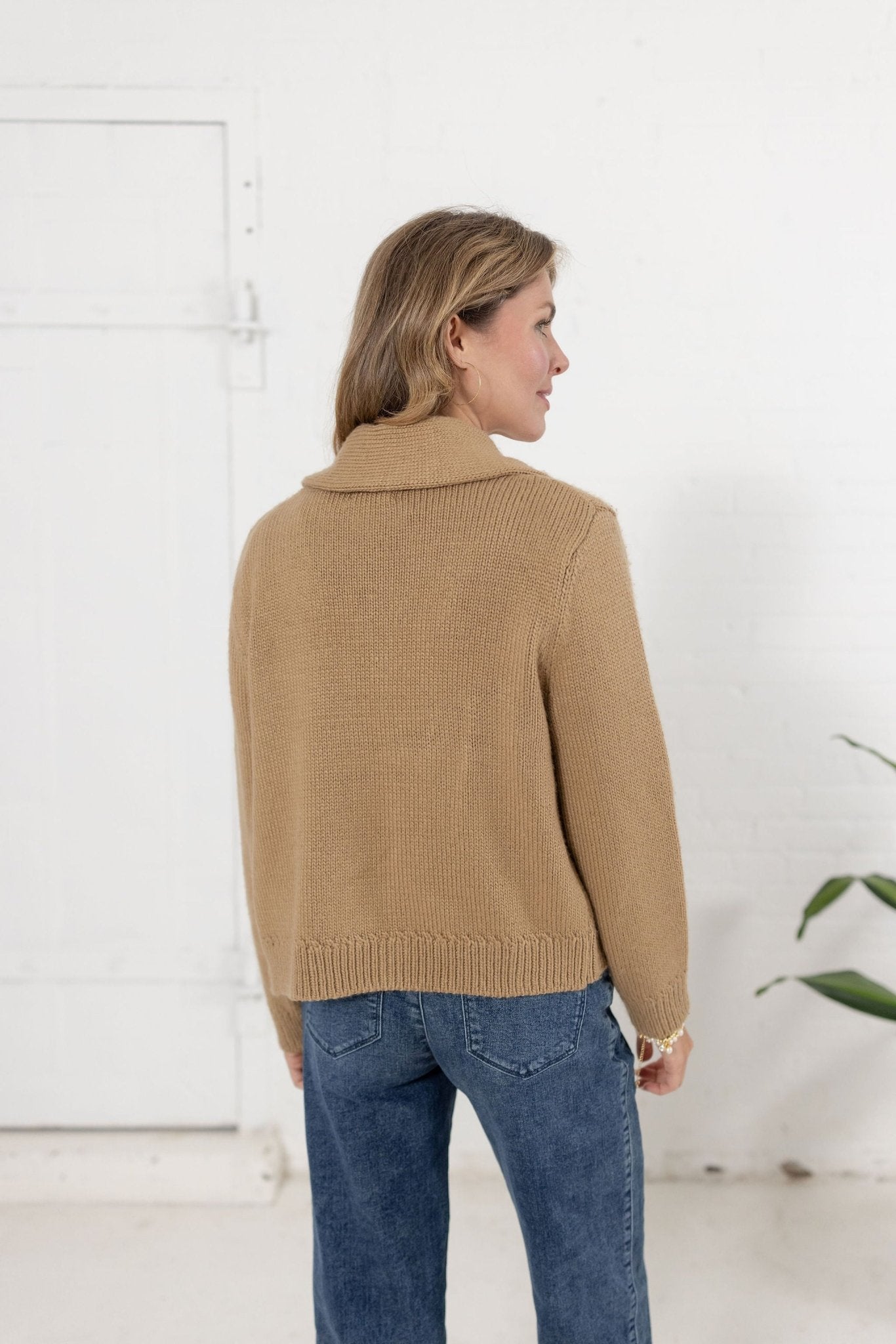 Shawl Cardigan W/ Floral Embroidery - Mainstream Boutique