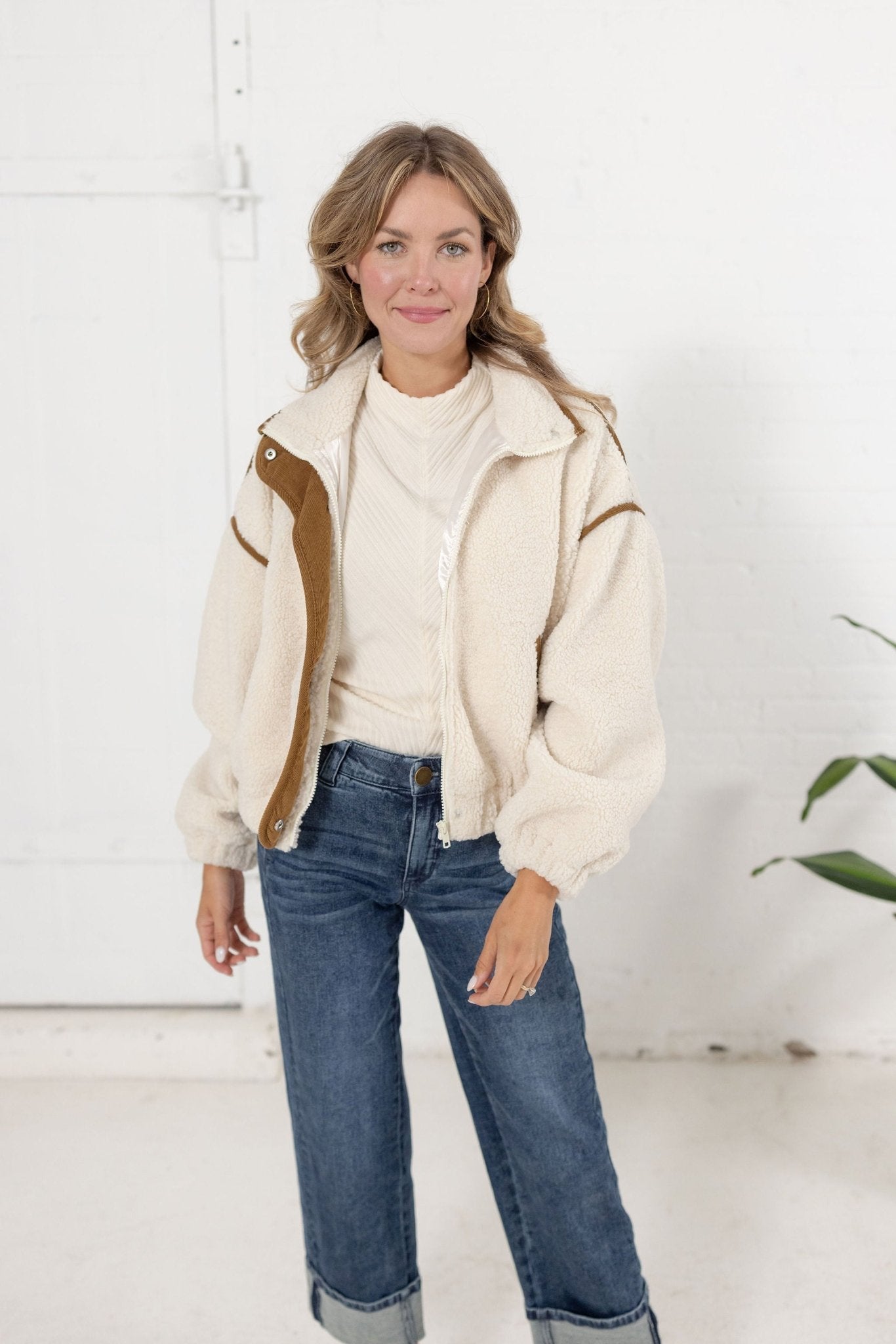 Sherpa Bomber Jacket - Mainstream Boutique