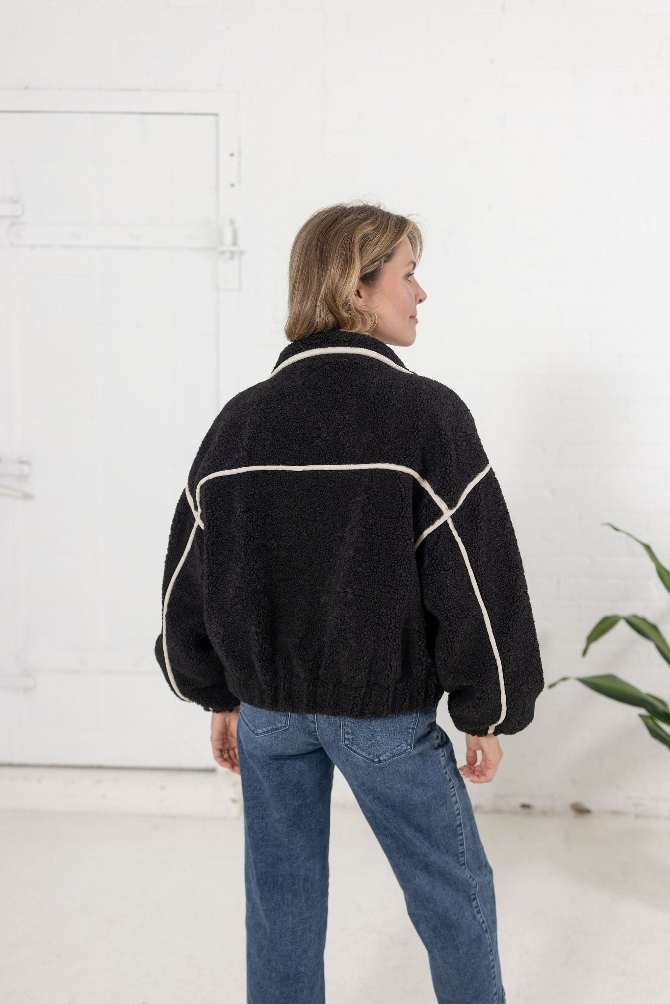 Sherpa Bomber Jacket - Mainstream Boutique