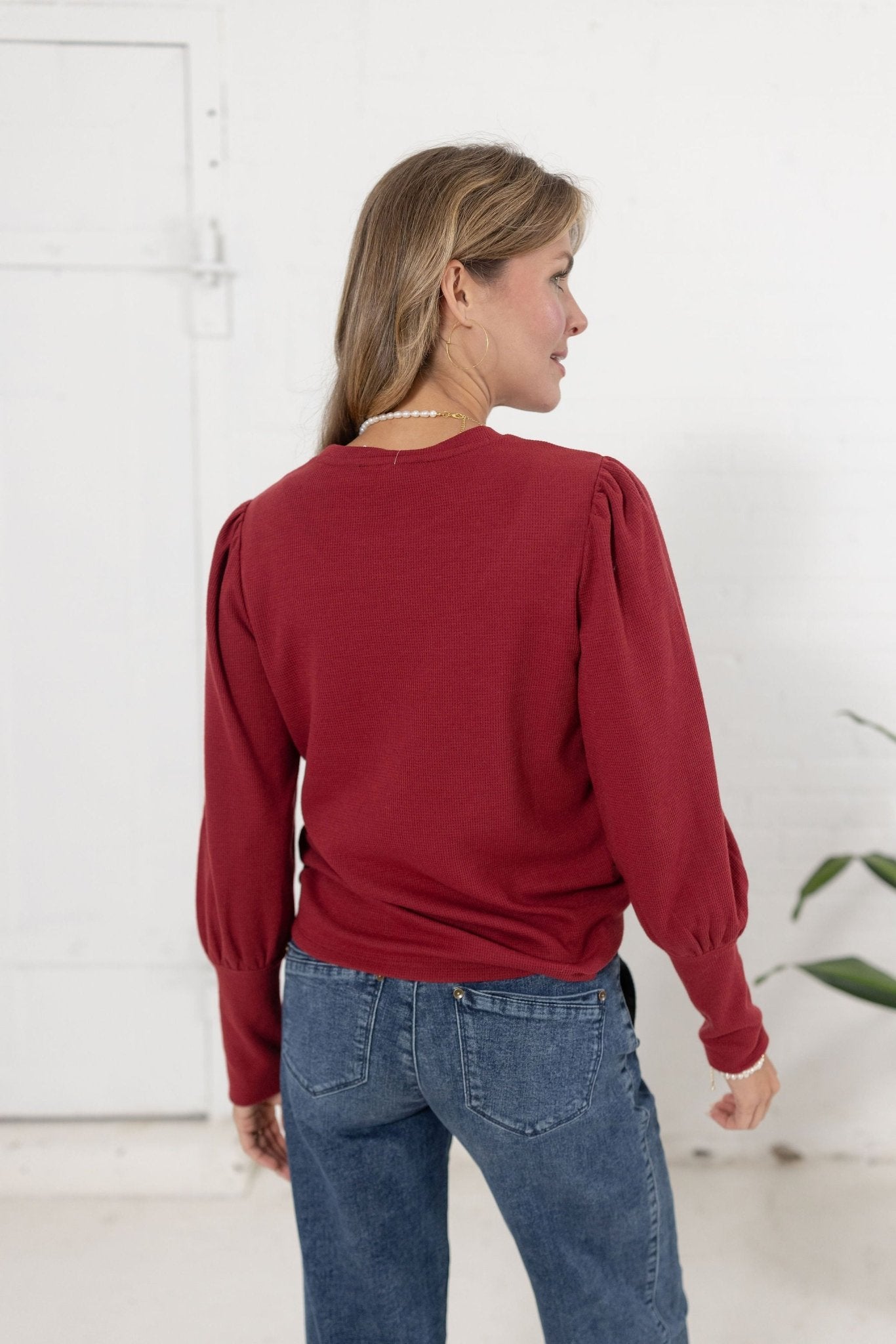 Mac And Me Gathered Shoulder Top - Mainstream Boutique