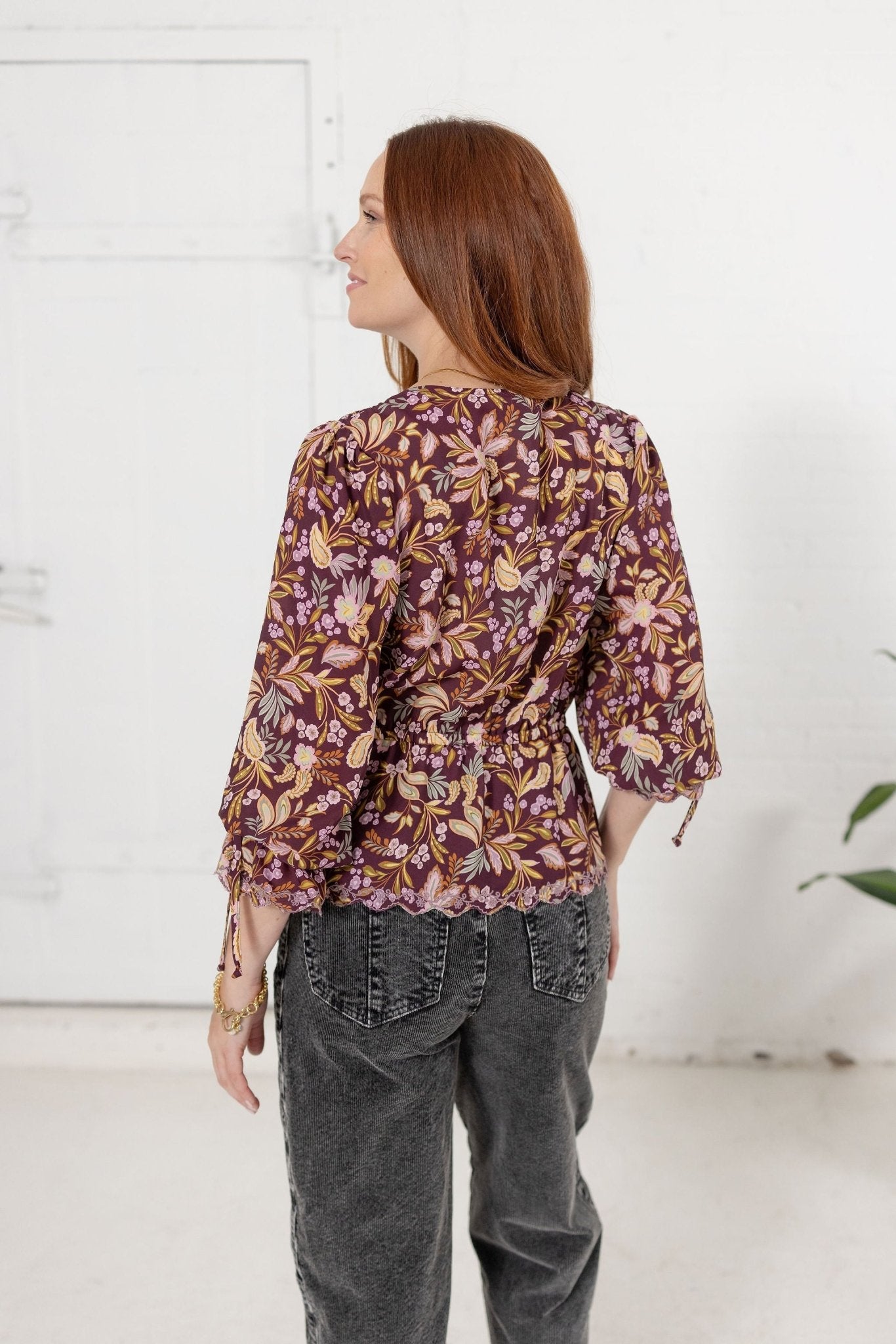 Printed Woven Top - Mainstream Boutique