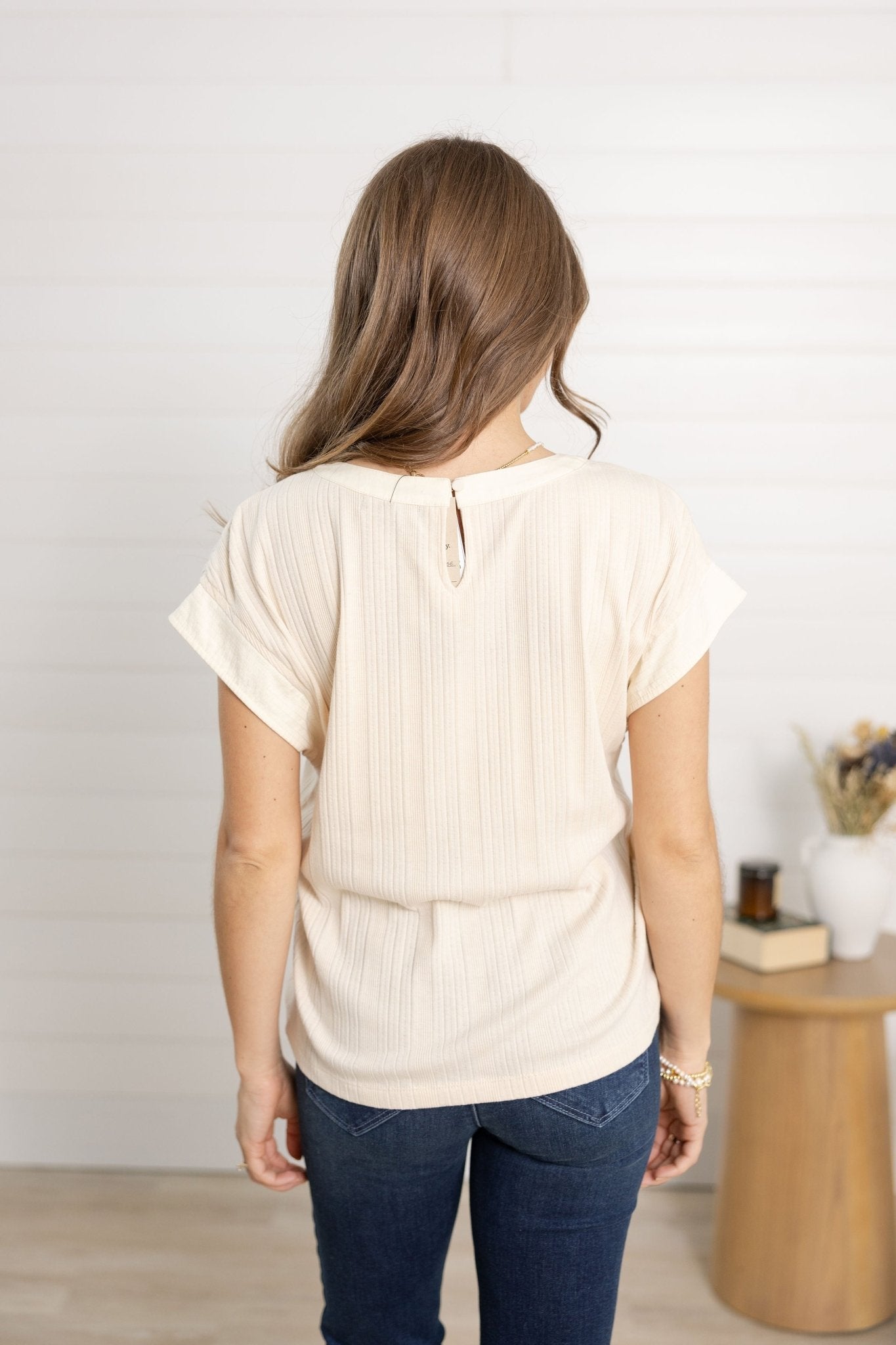 Mixed Media Knit Top - Mainstream Boutique