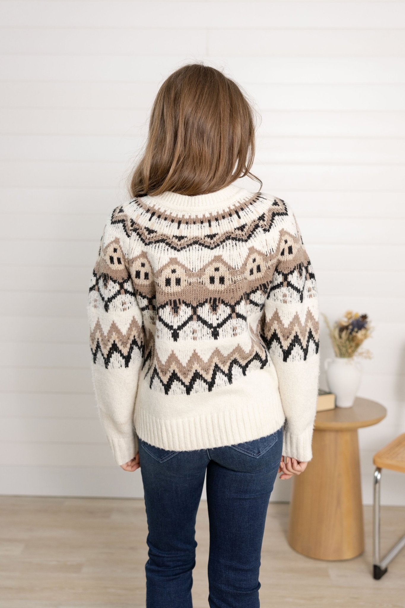 MB Extended Fair Isle Knit Cardigan - Mainstream Boutique