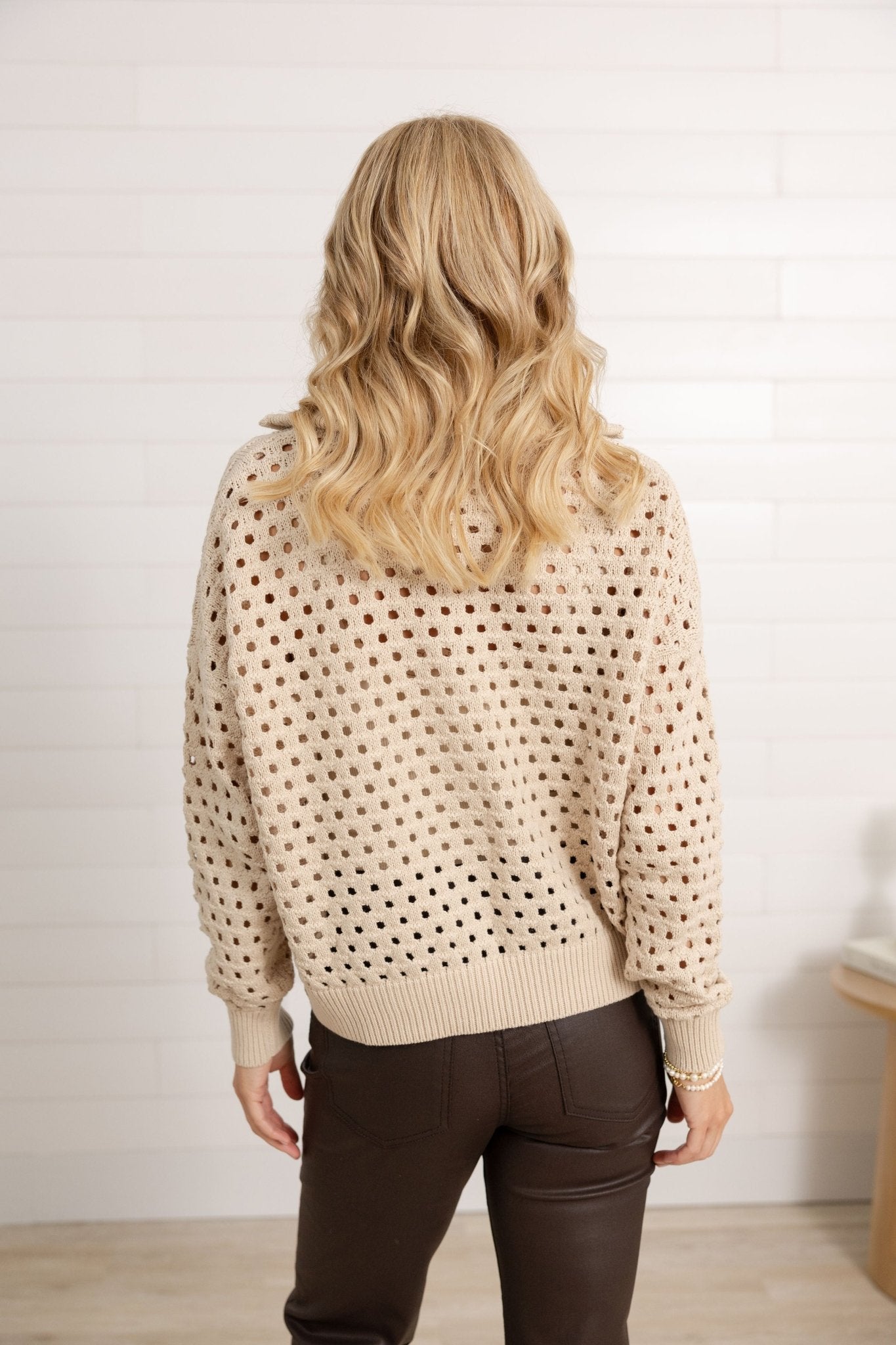 Sweater 1/2 Zip Open K - Mainstream Boutique