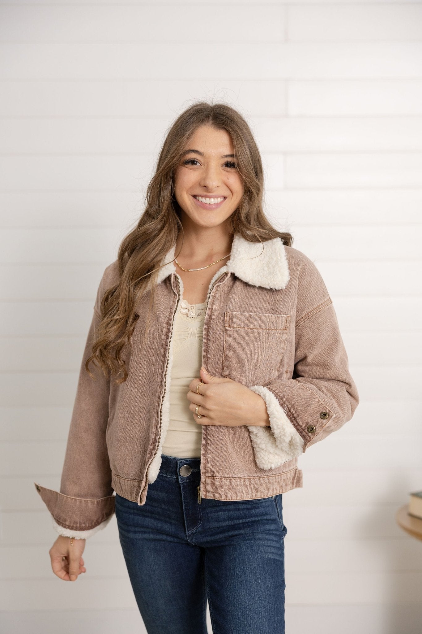 Blouson Denim Jacket - Mainstream Boutique