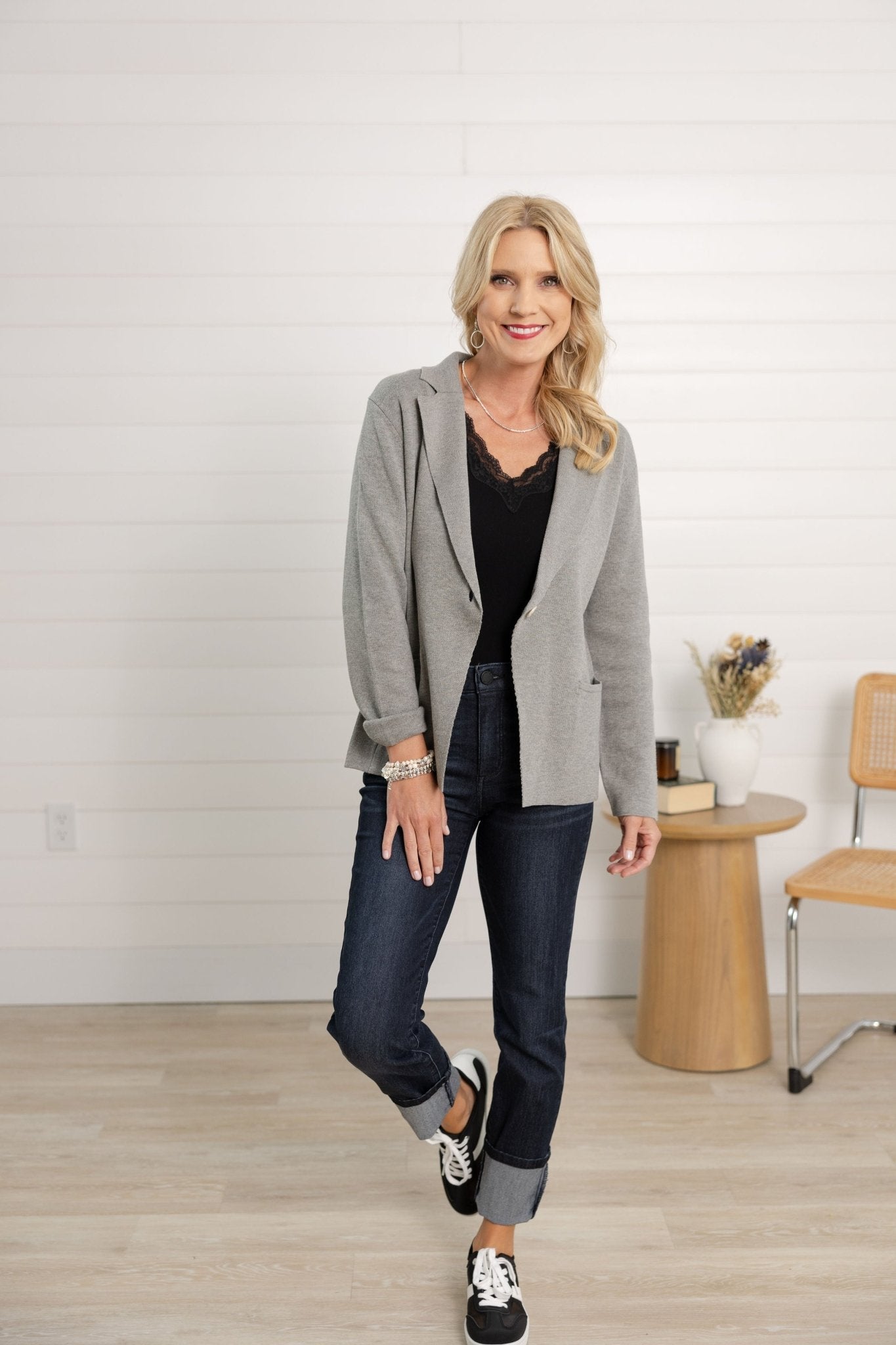Sweater Blazer - Mainstream Boutique