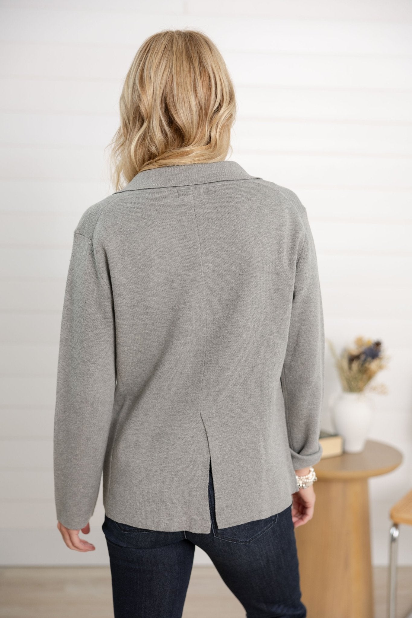 Sweater Blazer - Mainstream Boutique