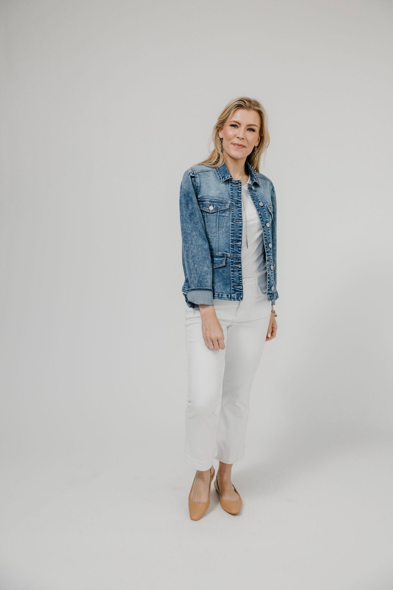Puff Long Sleeve Peplum Pleat Jacket - Mainstream Boutique