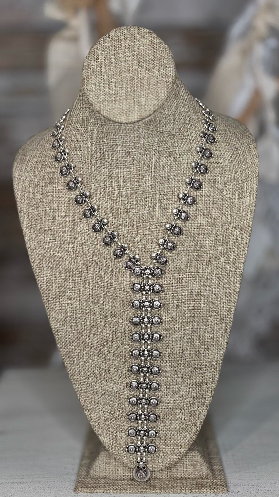 Silver Cascade Y Necklace - Mainstream Boutique