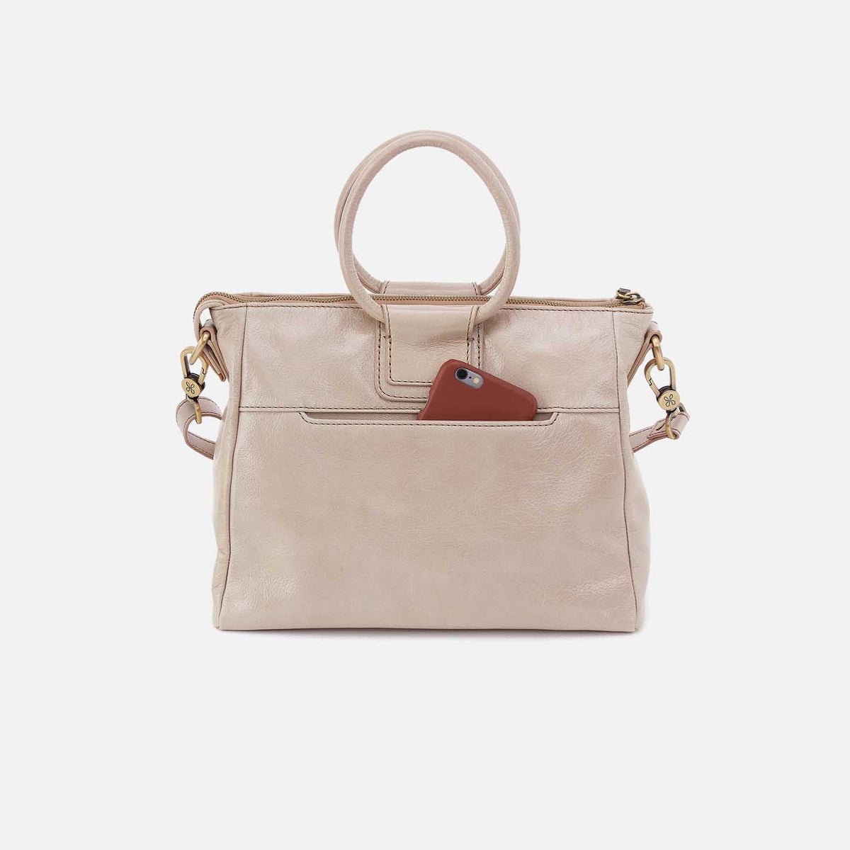 HOBO Sheila Medium Satchel - Stone Gloss - Mainstream Boutique