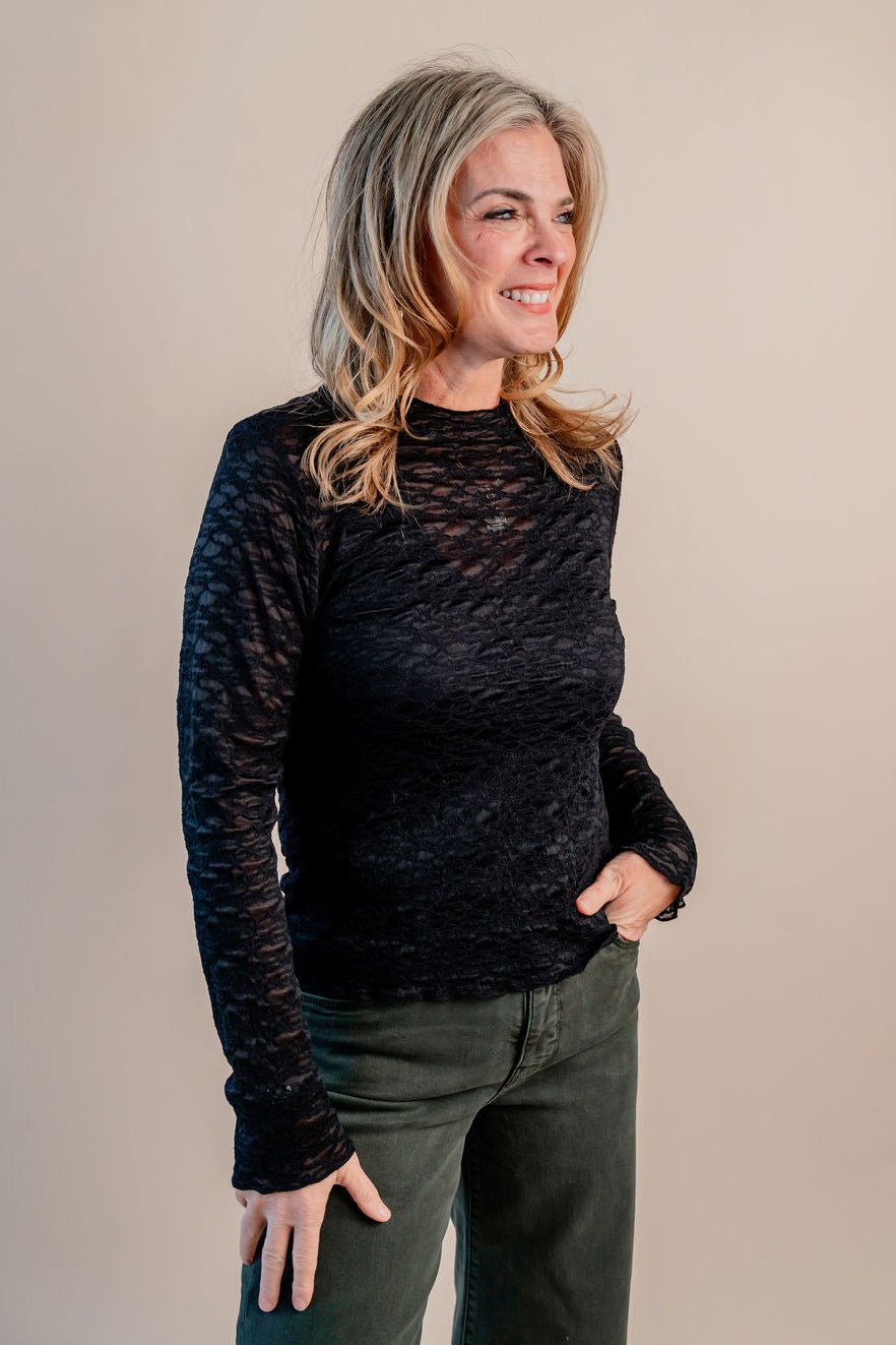 Lace Lanell Top - Mainstream Boutique