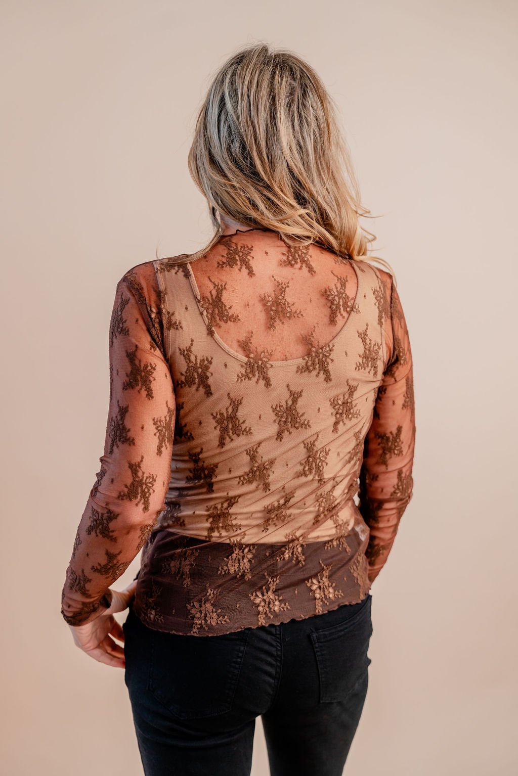 Lace See - Through Layering Top - Mainstream Boutique