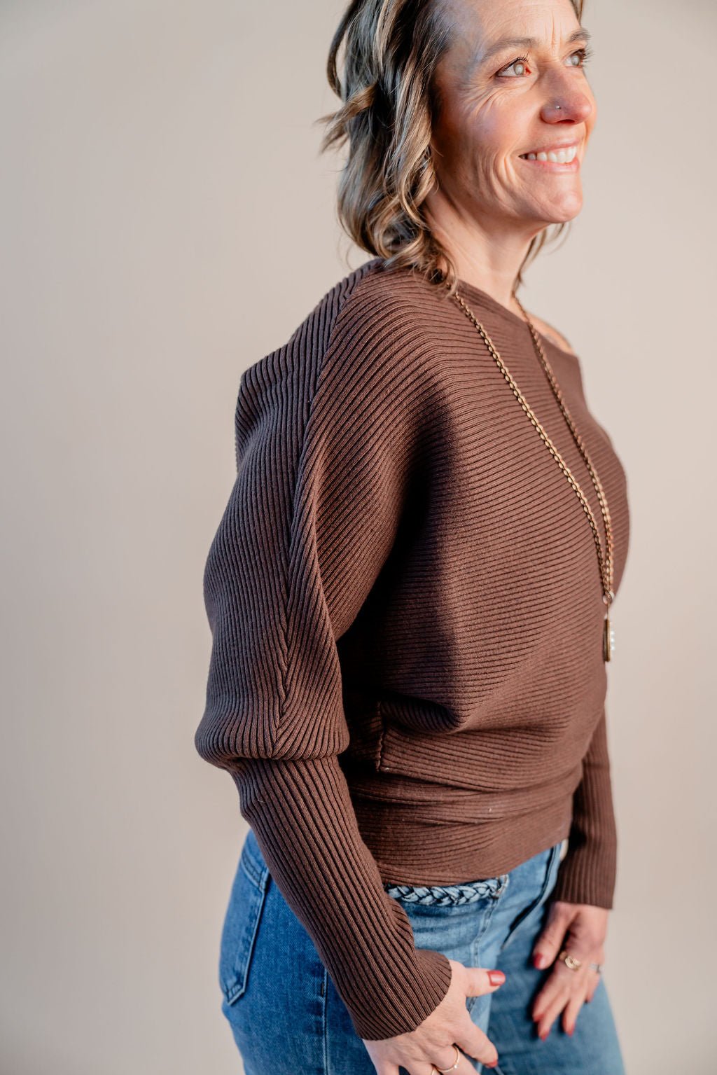 Off The Shoulder Sweater - Mainstream Boutique