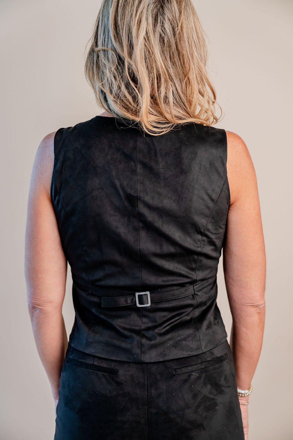 Button Down V - Neck Vest - Mainstream Boutique