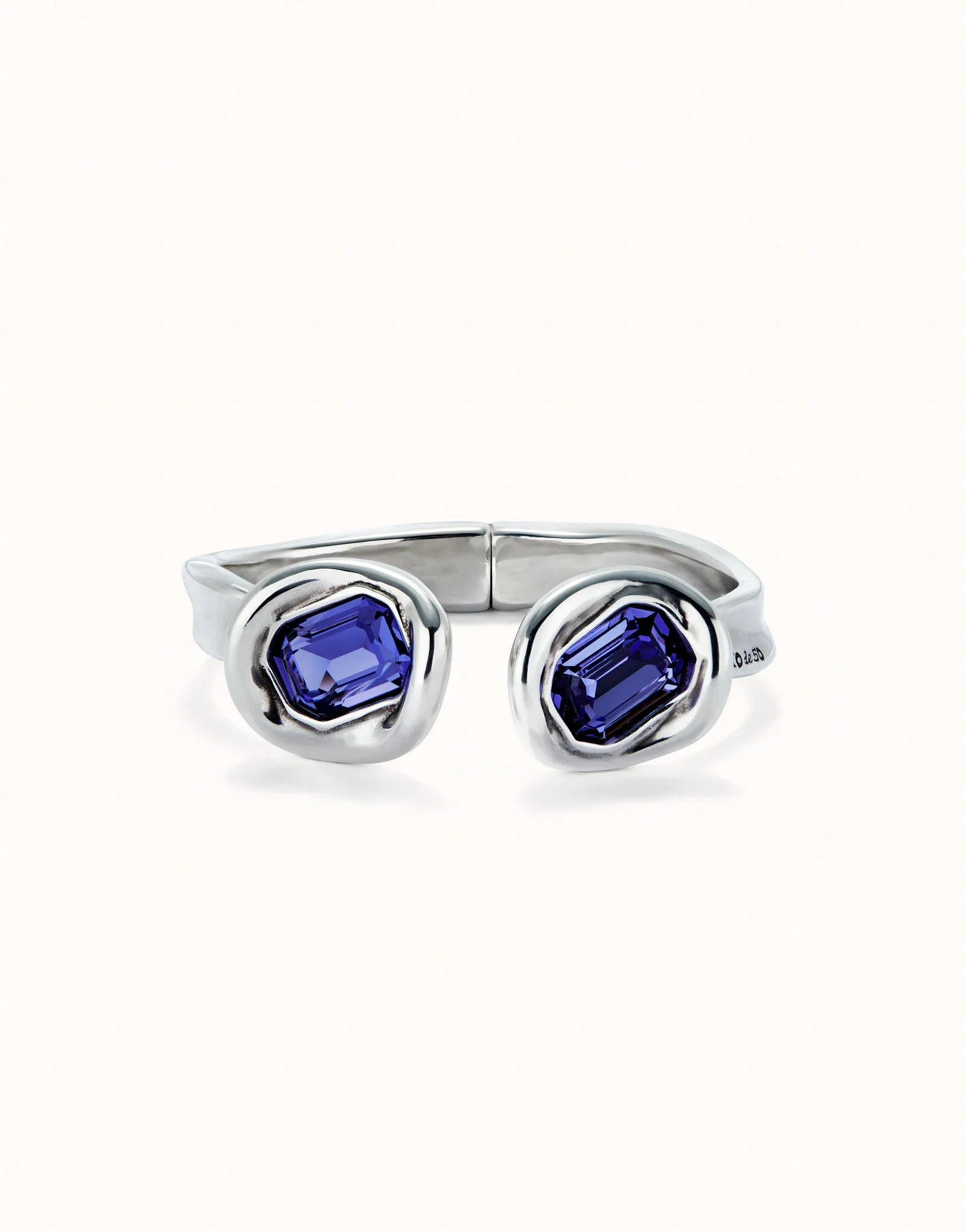 UNOde50 - Bangle Bracelet With 2 Crystals - Mainstream Boutique