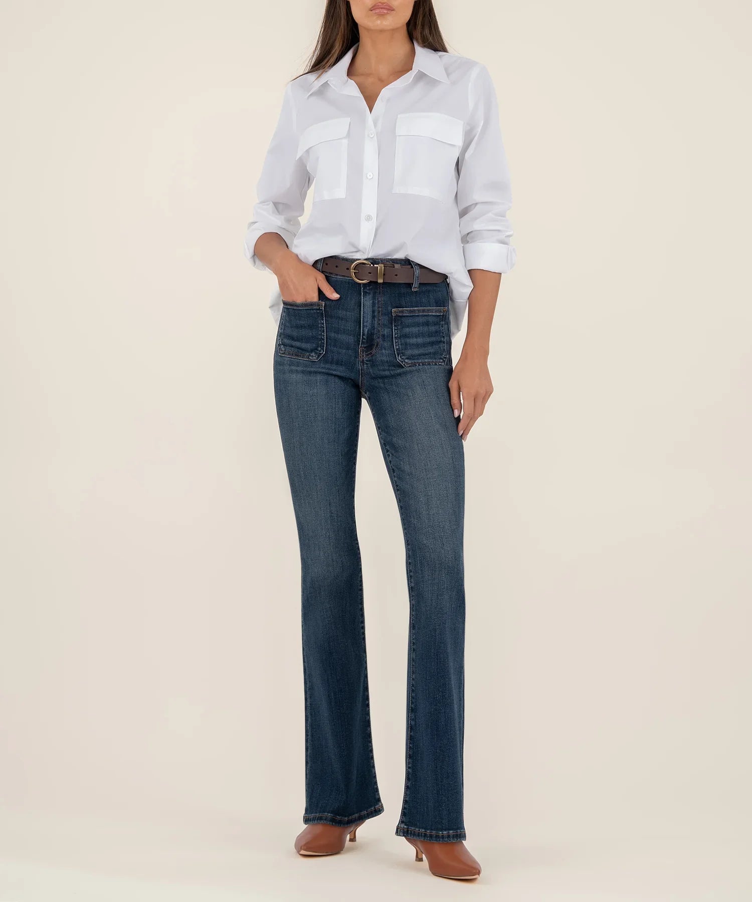 Ana Flare W/ Patch Pockets Jean - Mainstream Boutique