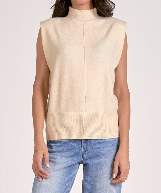 Modern Muse Mock Neck Vest - Mainstream Boutique