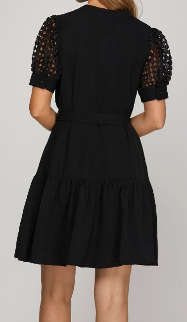 Midnight Charm Mini Dress - Mainstream Boutique