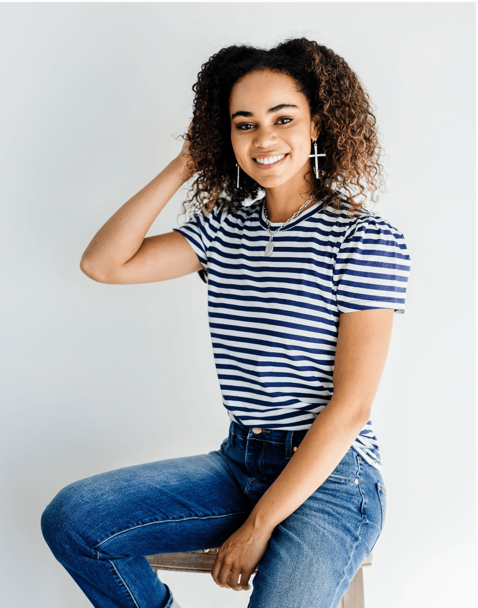 Short Sleeve Striped Tee - 2 Colors - Mainstream Boutique