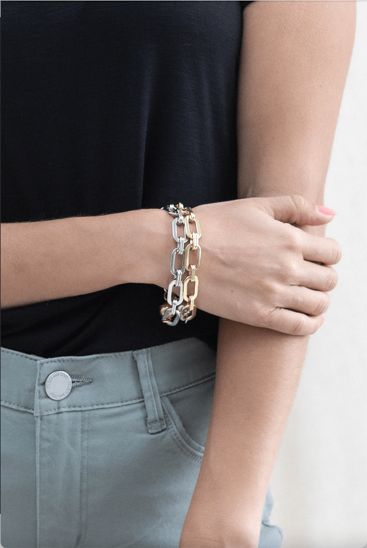Lux Link Bracelet W/ Magnetic Clasp - Mainstream Boutique