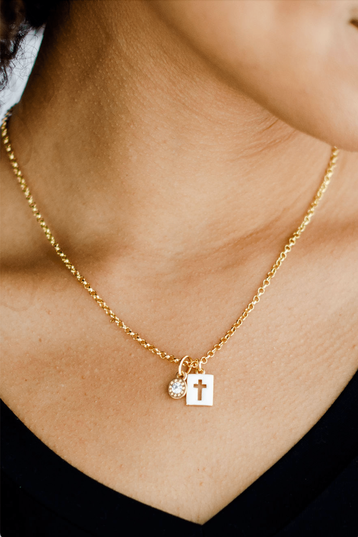 Enamel Cross Necklace - Mainstream Boutique
