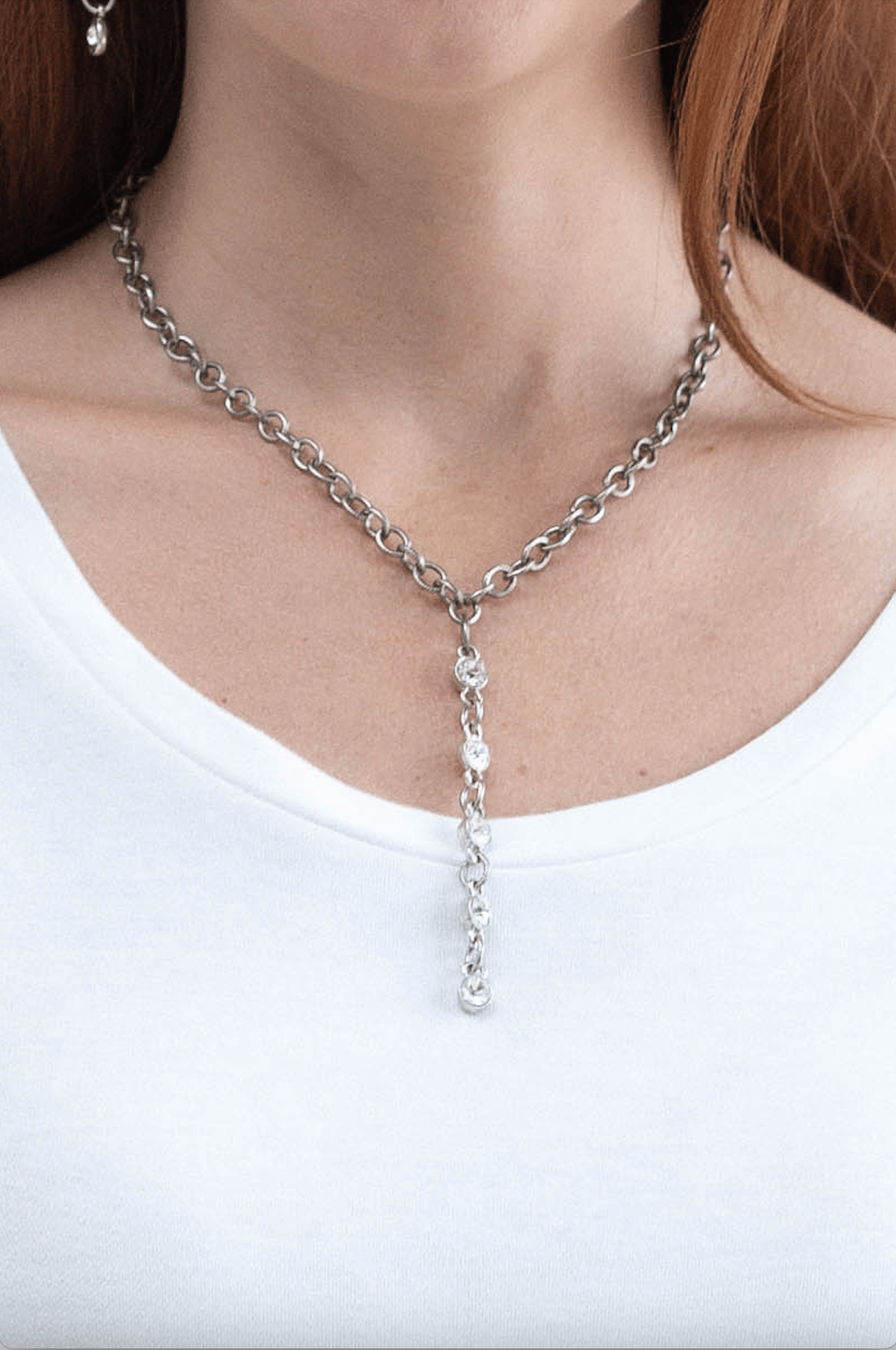 Crystal Diamond Cascade Necklace - Mainstream Boutique