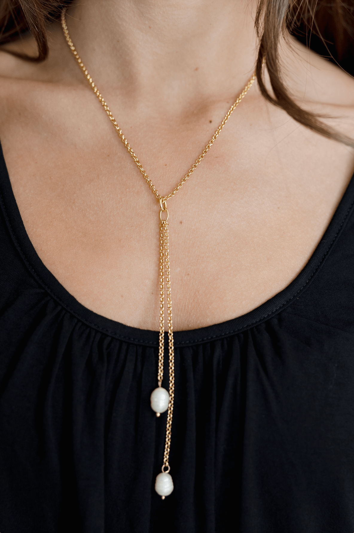Bella Pearl Lariat Necklace - Mainstream Boutique
